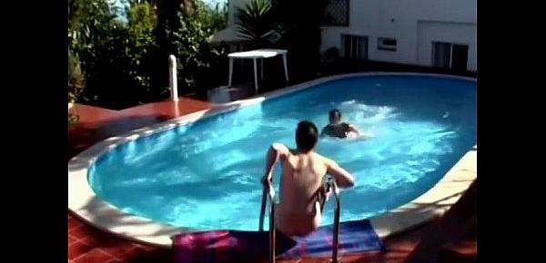  Tom And Charlie Poolside Gay Fuck